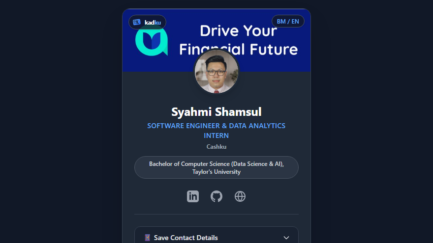 kadku digital business card